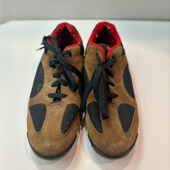 Scott Bike Riding Brown Suede Athletic Shoes with Black Accents - Picture 1 of 15